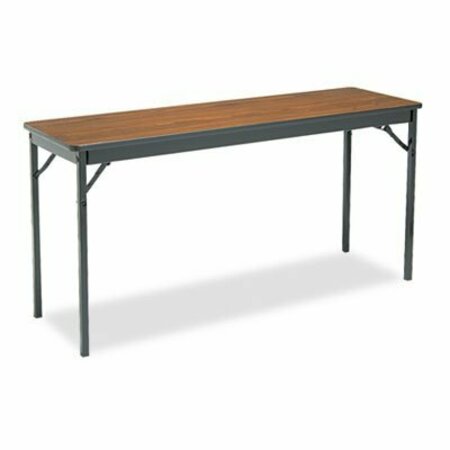 BARRICKS MFG CO Barricks, Special Size Folding Table, Rectangular, 60w X 18d X 30h, Walnut/black CL1860WA